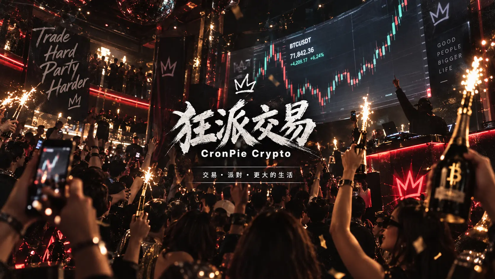 深夜交易員狂歡派對現場